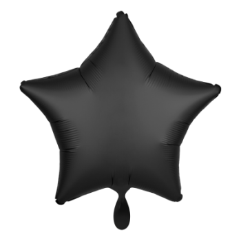 Folienballon Satin Schwarz 43cm